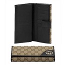 Brun Gucci Continental Porte-Monnaie Avec Verrouillage Ornement Boutique